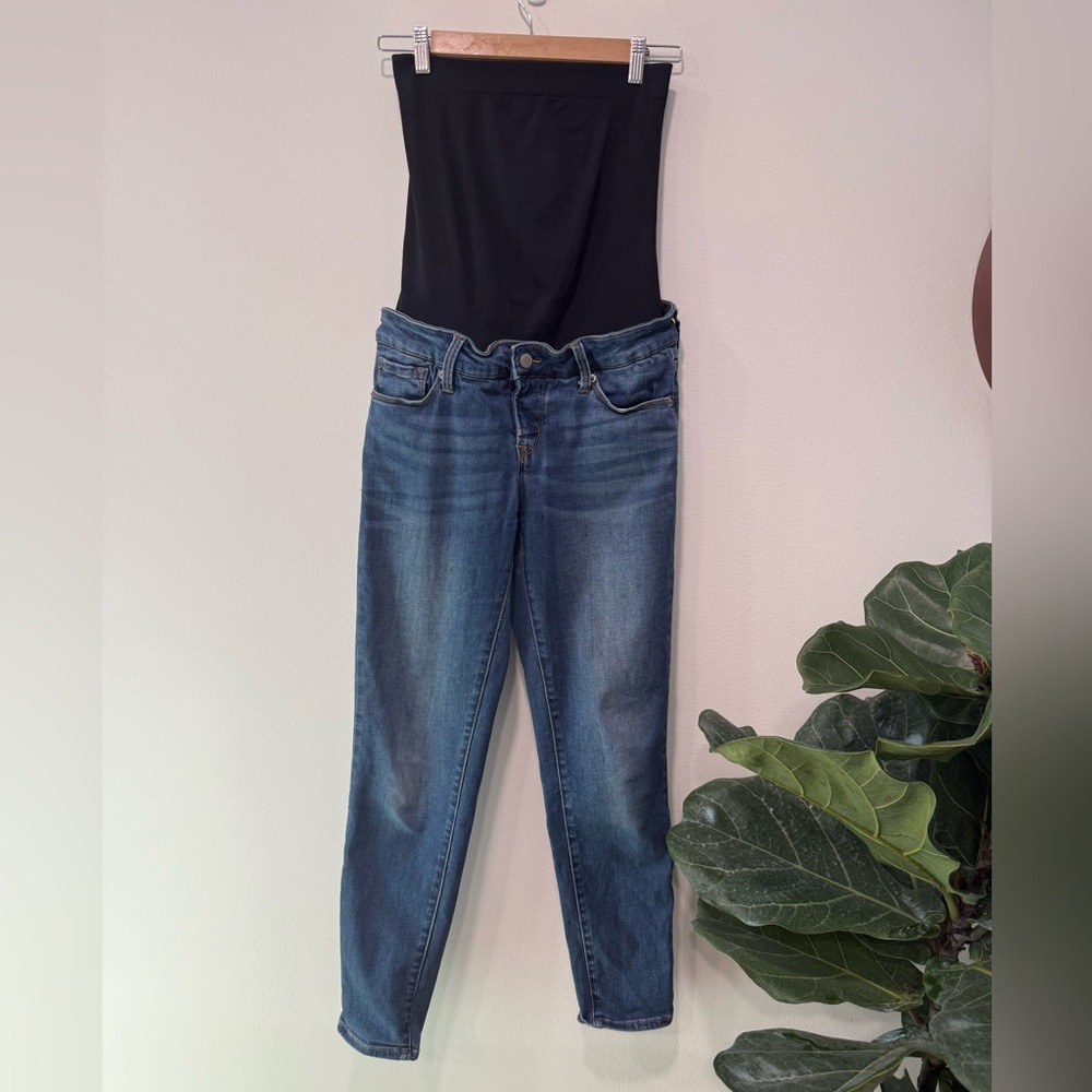 BLANQI Maternity Skinny Jeans in Medium Blue